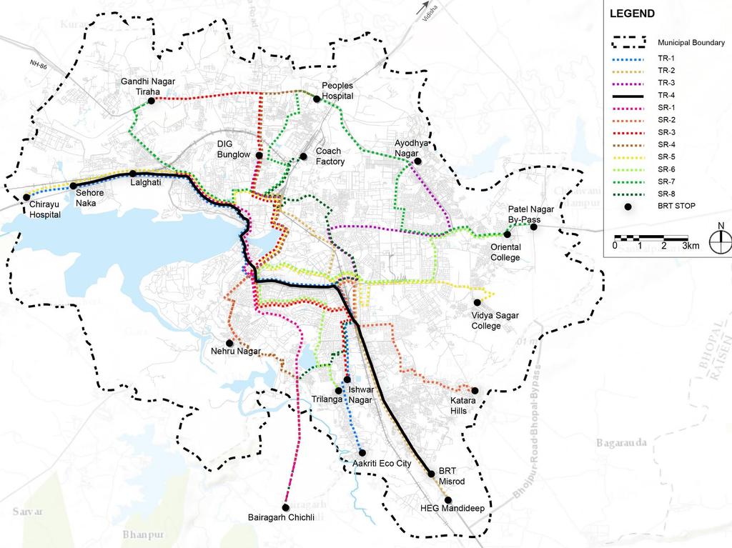 1. Review Nature of Transit- BRT Total length: 119.