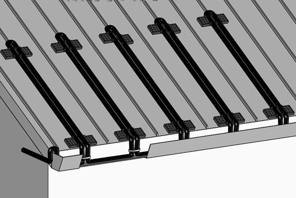 STANDING SEAM METAL & PLASTIC ROOFS *For use with pitched metal or plastic standing seam roofs. For use with standard pitched roofs with or without gutters, see pages 9-10.