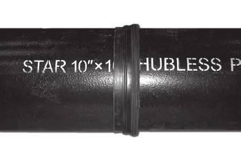 With Star s hubless pipe coupling loosely fitted on the other pipe/fitting, insert