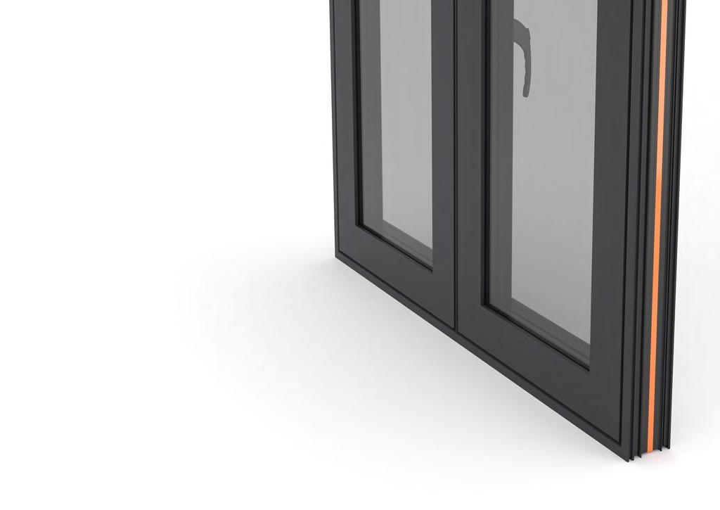 FLUSH SASH - CLEAN AND CONTEMPORARY Styling WarmCore casement windows are available in a flush sash option for the ultimate in clean,