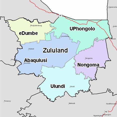 Zululand District Municipality General Characteristics The Zululand District is situated in the relatively remote North-East of KwaZulu-Natal.