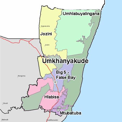 Umkhanyakude District Municipality General Characteristics The Umkhanyakude District Municipality (DC27) is situated in the Northeastern part of the KwaZulu- Natal province.
