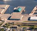 5 acres 7 storage spurs (475 m / 1558 ft) Navy Island Terminal DP World Saint John 1A/B - 378 m (1240 ft) 2B - 190 m (623 ft) 3A/B - 312 m (1,023 ft) 24 m (78 ft) 153,803 m 2 / 38 acres Shed 1A -
