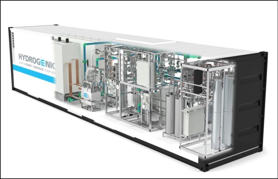 Industrial Hydrogen Solutions Hydrogenics HySTAT and HyLYZER electrolyzers generate pure hydrogen for