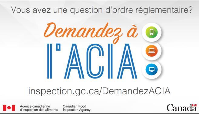 ONLINE SERVICES Ask CFIA Information service One point of