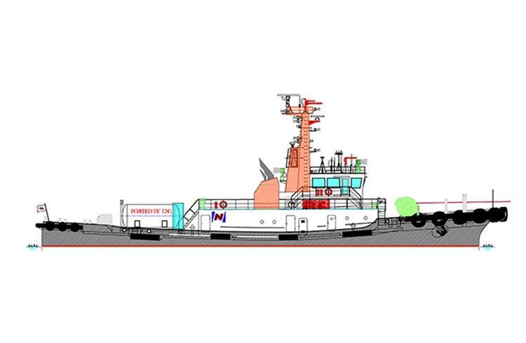 MOL s LNG Bunkering Business Development LNG Fueled High Speed Tugboat Owner: Mitsui O.S.K. Lines Shipyard: Kanagawa Dockyard Delivery: April 2019 Deployment: Osaka Bay Operator: Nihon Tug-Boat Co.