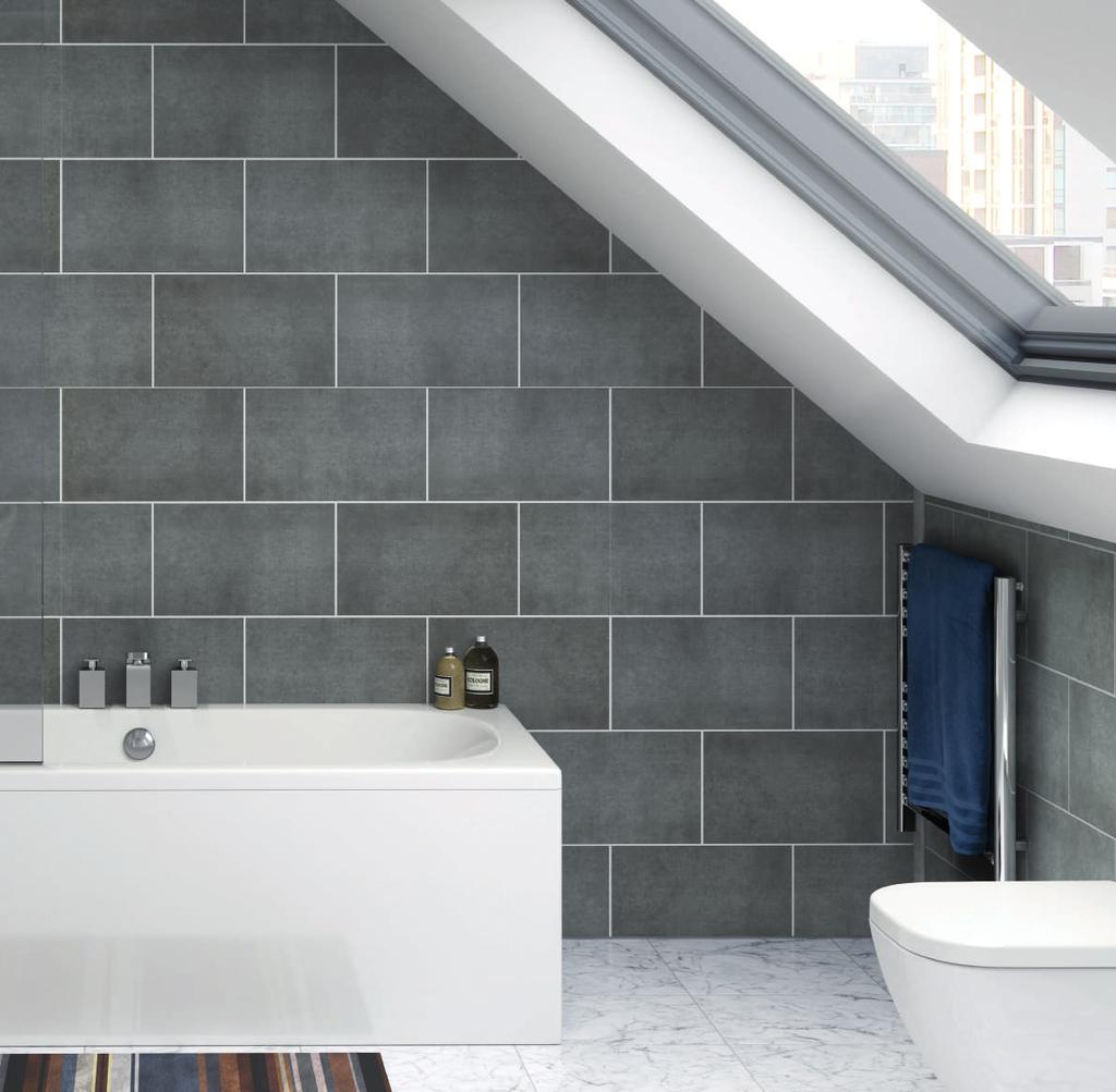 tile range EASY CLEAN Hygienic and wipe clean COVER IT COVER IT Can be installed over existing