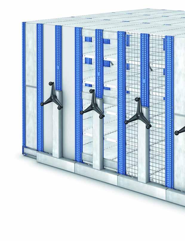 Mobile Shelving Various Combinations This configuration represents one of the various combinations that can be achieved utilising any of