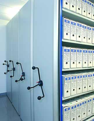 Mobile Shelving Applications Movibloc lockers can be used for a