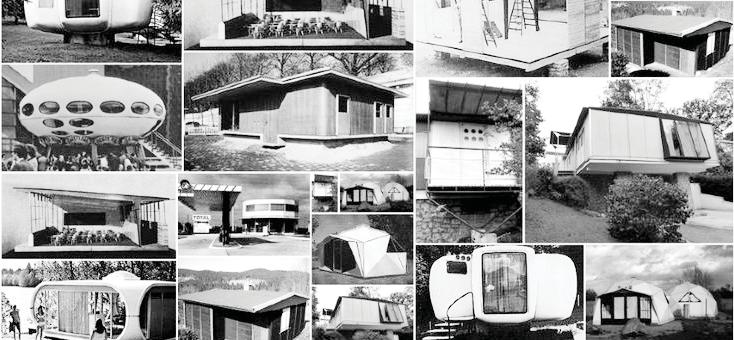 Figure 1.2 Mid century experimental prefabricated house designs. 1940-1970 1.2 SCENARIO. Architectural design involves a complex process of multiple creative stages.