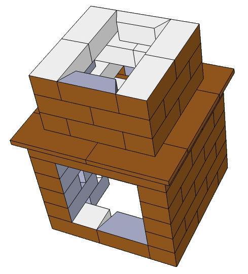 The figure on the right shows installation through step 12. Step 13 Step 13: Install the 3 rd row of blocks on the top section (4 corners and 2 SW blocks).
