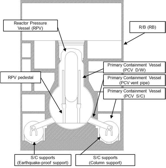 PCV, RPV and RPV Pedestal Reactor Pressure Vessel (RPV) RPV Pedestal Primary Containment Vessel