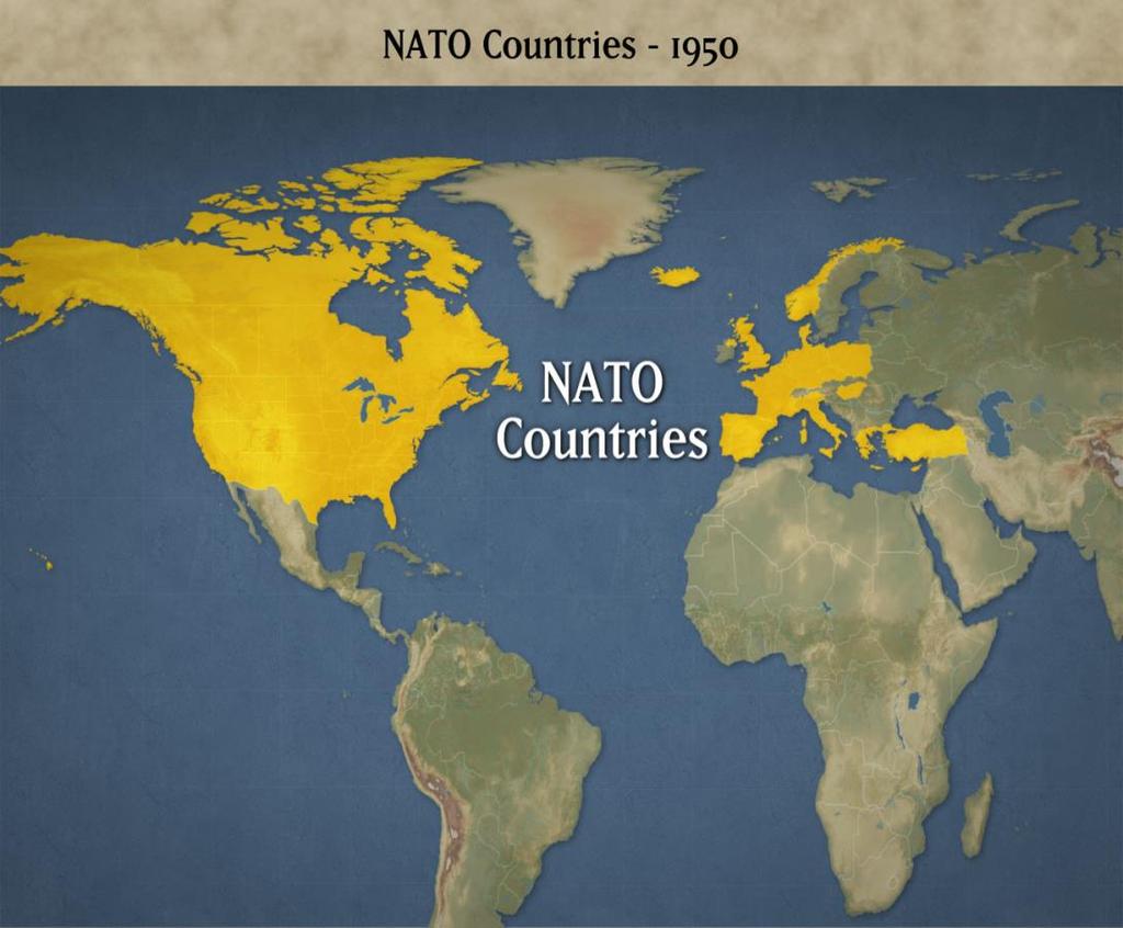 NATO NATO (North Atlantic Treaty Organization) was formed as a military alliance of most of the