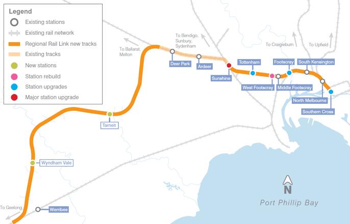 Figure 4.3 Map of the Regional Rail Link Source: Department of Economic Development, Jobs, Transport and Resources (2016a) The $3.