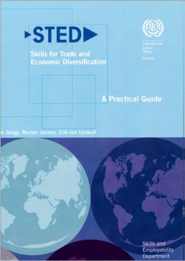 Designed to use skills to: STED Sector based methodology to provide strategic guidance on integrating skills development into policies to strengthen traded sectors Improve competitiveness Improve