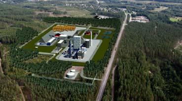 Biomass-to-Methanol Plant, Hagfors / Värmland / Sweden Artist View