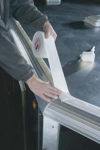 Tape application to surfaces at temperatures below 50 F (10 C) is generally not recommended.