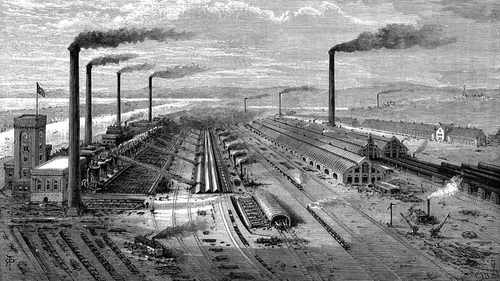 - During the First Industrial Revolution, industries were located near mining regions.