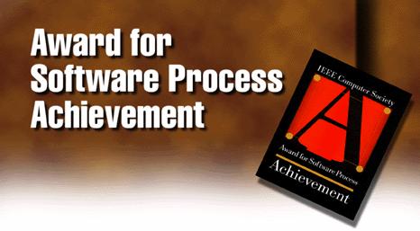 Award for Software Process Achievement, 2004 IBM s AMS A/NZ organisation has received the IEEE Computer Society Software Process Achievement Award for 2004 The award recognises organisations which