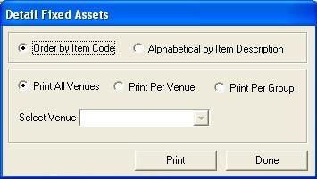 Figure 14.25: Detail Fixed Assets 2.6 Summary Fixed Assets This will give yu a summary ttal f number f pieces (Assets) in each venue 2.