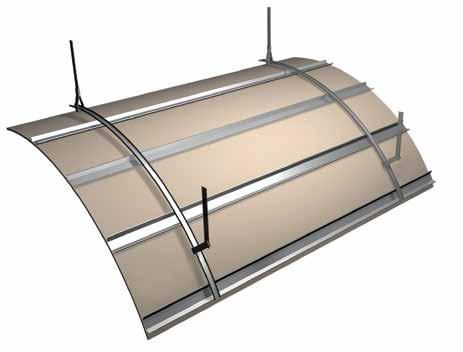 CasoLine curve CasoLine curve is a lightweight, non-loadbearing, suspended ceiling system for constructing curved ceilings and soffit linings.