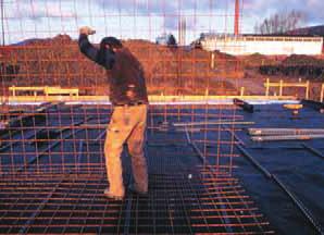 INSTALLING PLATON AS A FOUNDATION WRAP Permanent Underslab or Between-Slab Dampproofing Install Platon membrane with the dimples down. Joints are sealed with butyl rubber roof and gutter caulk.