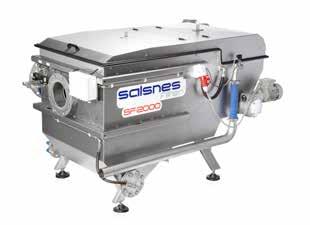 THREE CRITICAL PROCESSES In a Salsnes Filter system SOLIDS SEPARATION, SLUDGE THICKENING and DEWATERING are performed in one compact unit, removing, on average, 50% TSS, 20% BOD and producing drier