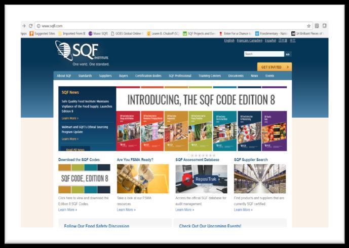 Edition 8 Structure 7 Distinct Codes, customized to meet the needs of the industry SQF Food Safety Fundamentals SQF Food Safety Code for Manufacturing SQF Food Safety Code for Primary SQF Food Safety