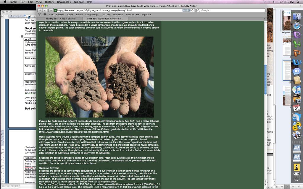 Vegetable Industry Good Soils Good soils are productive within their natural limitations of soil type and climate, and tend to have a range of desirable characteristics in common as described in the