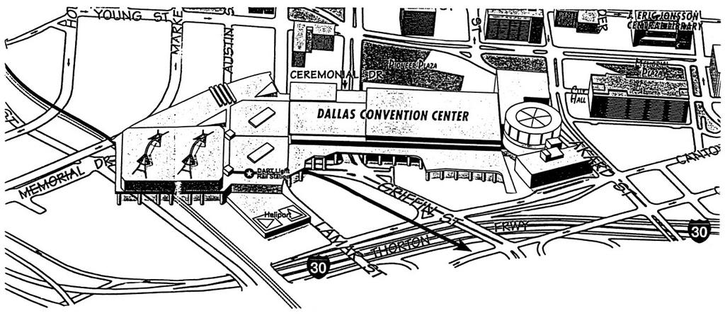 Kay Bailey Hutchison Convention Center Dallas PARKING INSTRUCTION 1. The use of the permit will be allowed only during the period indicated between the hours of 6:30 a.m. and 10 p.m. Level1/Level2 underground parking, enter from Griffin Street.
