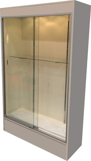 00 Glass Display Case: White 78 tall x 48 wide x 18 deep, Lockable sliding glass doors, 8 glass shelves Can be ordered separately or added to rental units 390.75 497.