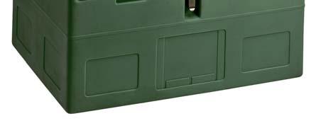 handles Stackable >> lid and bottom relief Solid >> thick Polyethylene walls and a shock absorbing foam Easy and