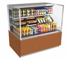 All models are D to fit through standard doors SELF-SERVICE Reach-in open front with glass ends Slide-in or freestanding models Narrow depth to fit