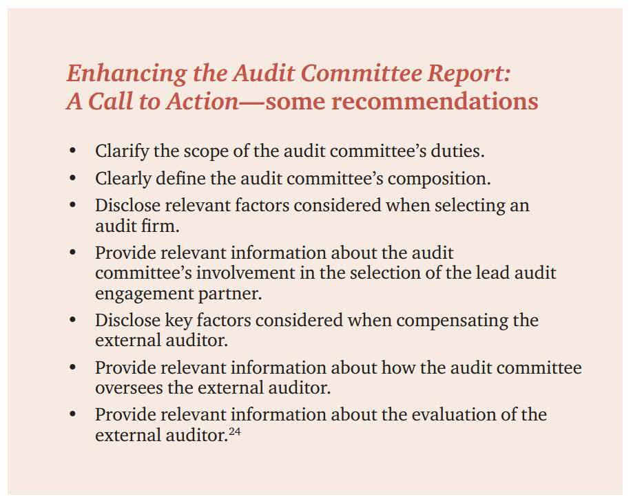 CAQ: Call to action In November 2013, the Center for Audit Quality (CAQ) in collaboration with five other organizations released a paper that