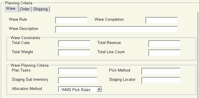 Wave Planning Increase fill rate, improve resource utilization, support high volume Planning features