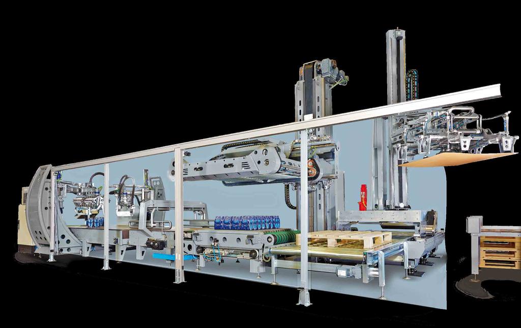 Agilis High level infeed of the packs, with single, double, triple lane; also available with pack divider or manipulator, to speed-up the production and/or for unstable packages.