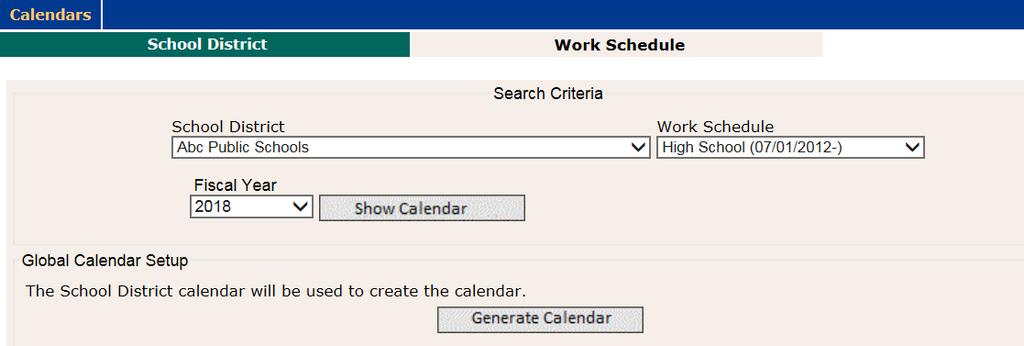 I. Creating Work Schedule Groups You can create as many Work Schedules as needed, but you will need to update and maintain each schedule as needed.