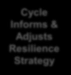 lowered barriers * Cycle Informs & Adjusts Resilience Strategy Employ evidencebased ways to improve Adaptations Organize and broadly disseminate knowledge with partners regarding Adaptations,