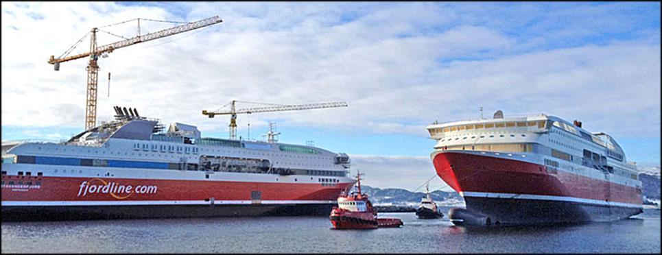 Construction of Danmarks first LNG Bunkering Terminal Some key information: Customer: Fjord Line AS Two LNG-fueled cruise ferries 1,500 passengers - 600 cars 4 x 5,600 kw gas engines Photo courtesy: