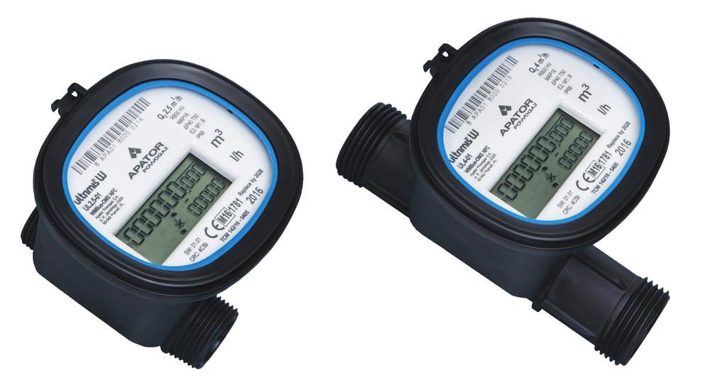FEATURES WATER UL2,5-01 UL4-01 UL2,5 DN15, L80 DN20, L130 DN15, L80 COMMUNICATION Reading of the water meter data via NFC Radio reading of indications set up to