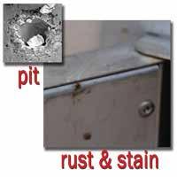 Stainless steel outdoor kitchens are expensive Stainless will rust, pit, stain and discolor Quotes from stainless steel cabinet manufacturers: