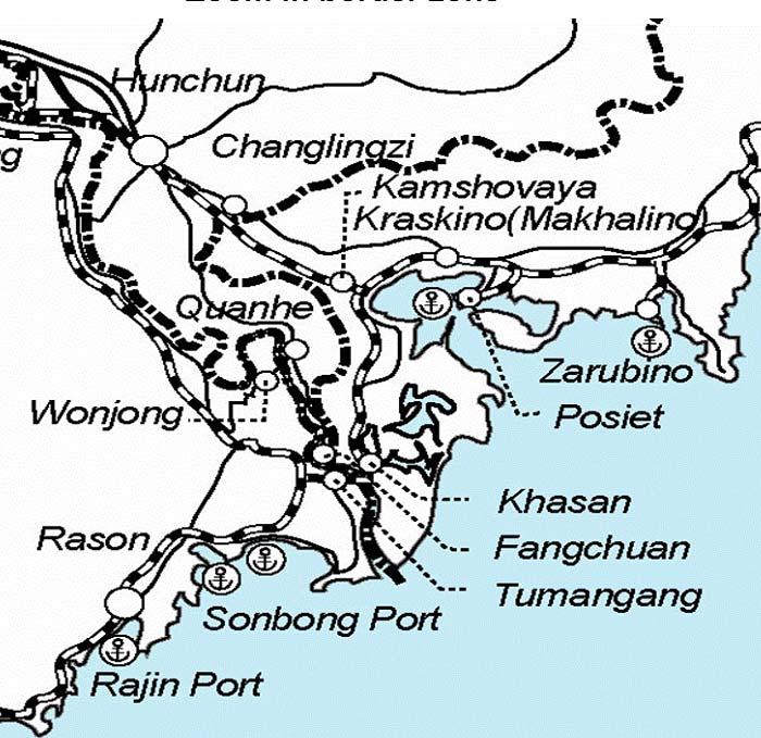 Contribution to Regional Transport Development Studies 1993-1999 Road and Harbor Project on China-DPRK Border 2001: TRADP: Master Plan for the Transportation Sector Conceptual Infrastructure Master