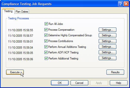 - 10 - System Components Testing The Testing Subsystem allows you to select the data preparation and testing processes you wish to run.