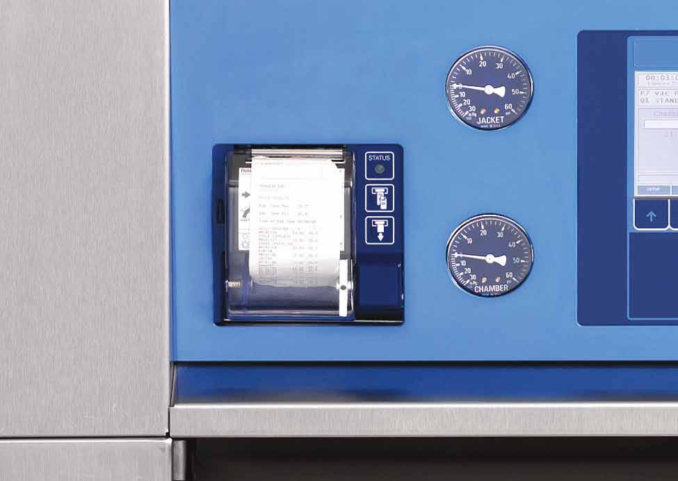 4 GETINGE 633HC Steam Sterilizers CHOICE OF CHAMBER SIZES AND SELECTABLE CYCLES GETINGE 633HC Steam Sterilizers are optimized for sterilization of hospital instrumentation and supplies.