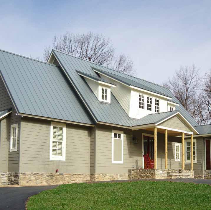 STANDING SEAM PANELS FABRAL HORIZON S This roof features Antique Bronze with Snow Rentention System. Horizon S offers a roofing choice for residential and light commercial applications.