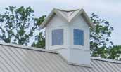 Fabral cupolas are built to order and are offered in a variety of sizes (up to 66 x 66 ), shapes and colors.