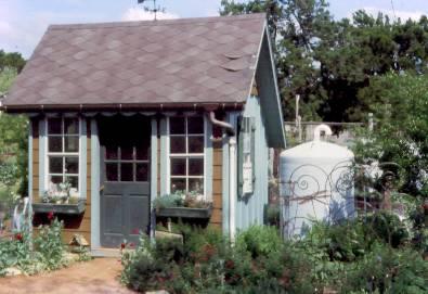 A 10 x 10 garden shed can collect 60 gallons