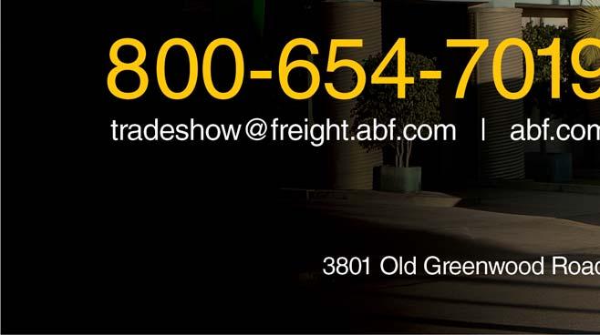 Crates Cartons Cases Carpet Would you like an ABF Freight Trade Show coordinator to call you with a quote or information?