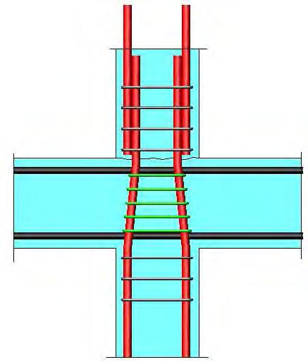 Reinforcement Details At Joint Splice not permitted in joint, splices must be made outside joints. Const.