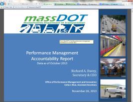 Environmental Sustainability Reduced Project Delivery Delay MassDOT Office of Performance